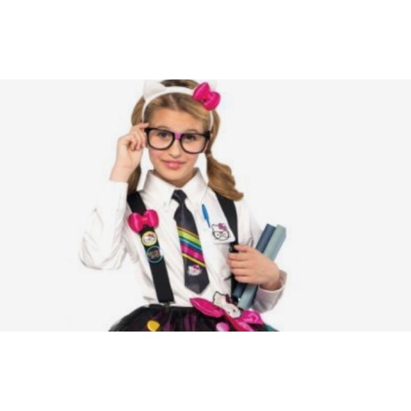 Hello Kitty Nerd Costume Kit New - Picture 5 of 6